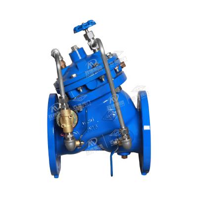 Flange type double chamber solenoid control valve