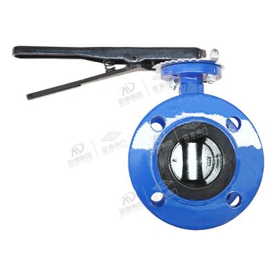 Center line flange soft seal butterfly valve