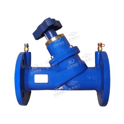 Flange type static flow balancing valve