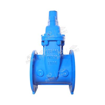 Flange concealed stem soft seal anti-theft gate valve