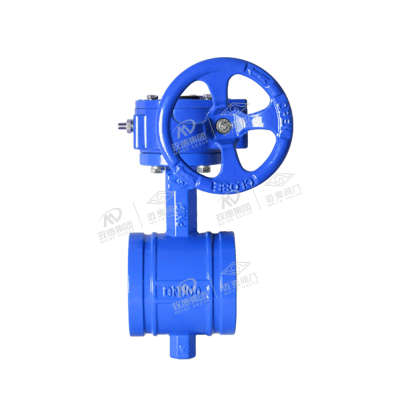 Center line groove soft seal butterfly valve