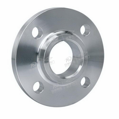 Flat welded steel pipe flange with neck