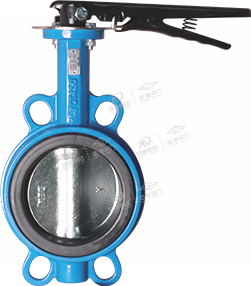 Long neck clamp butterfly valve