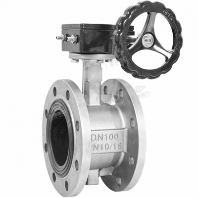 Flanged soft-seated butterfly valve
