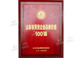 Top 100 private enterprise brands in Shandong